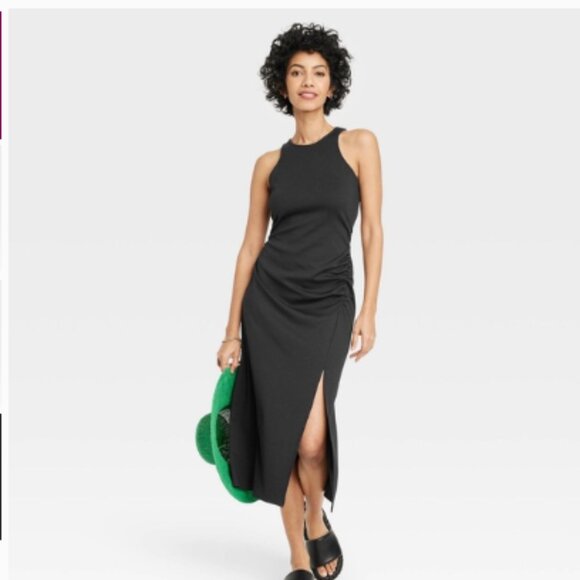 a new day Dresses & Skirts - Women's Sleeveless Ruched Ponte Dress - A New Day™
